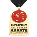 Großhandel Customized Metal Awards Gold Karate World Cups Medaille